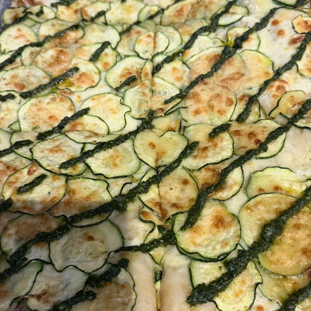 Pesto Zucchini.