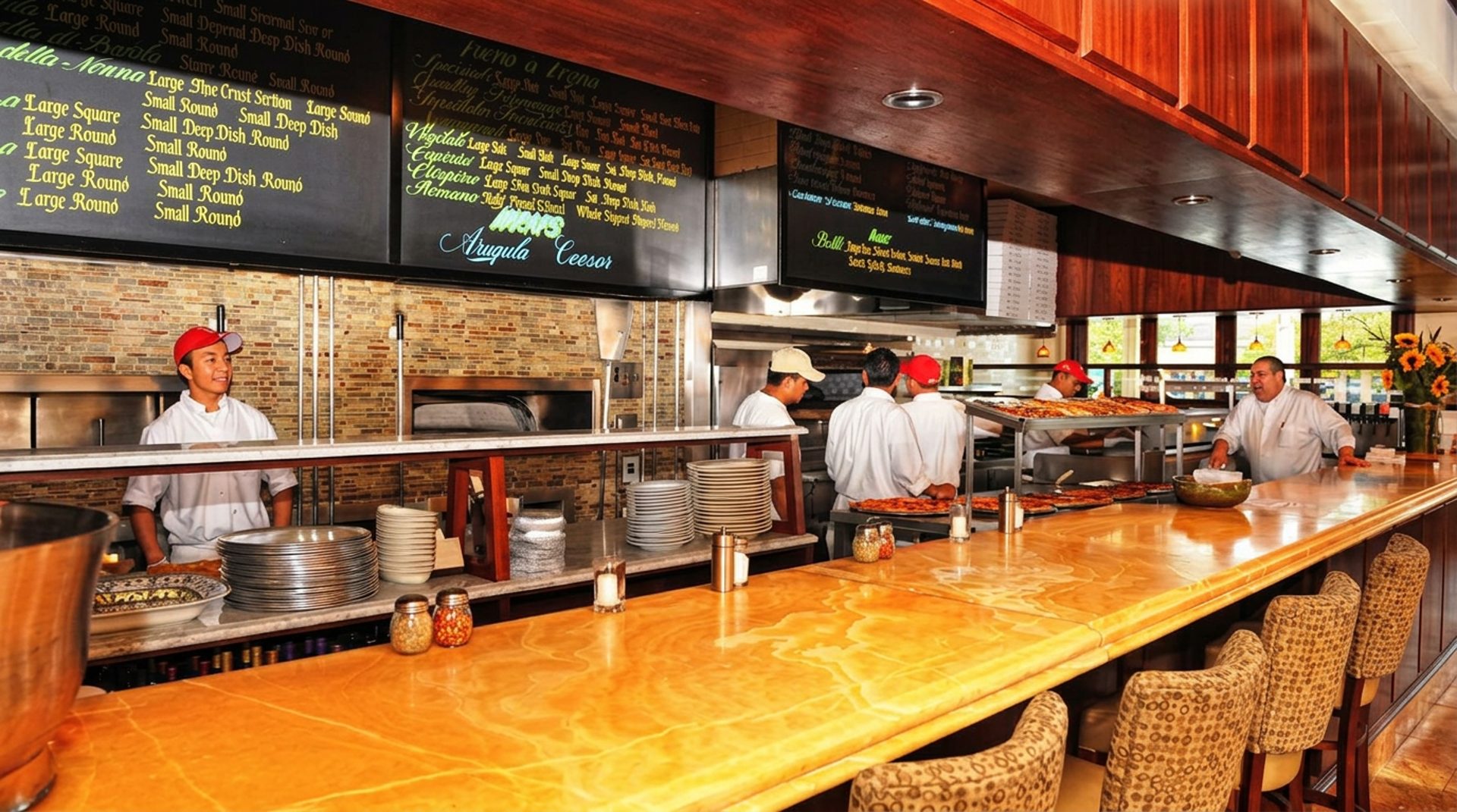 La Villa's original neighborhood table