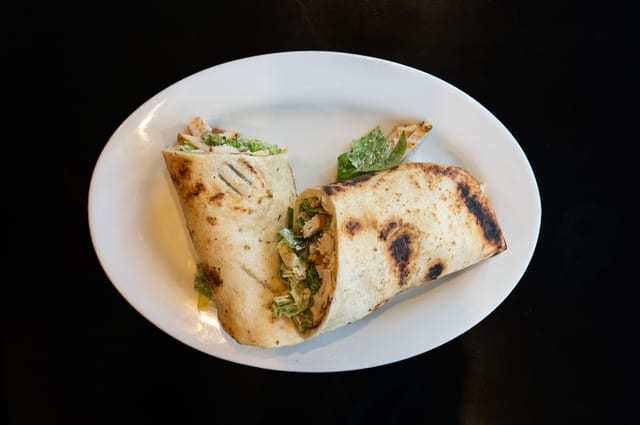Chicken caesar wrap.