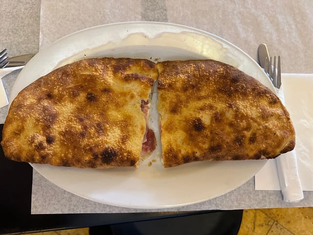 Ricotta Calzone.